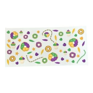 Mardi Gras Cup Decal Wrap 481